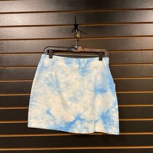 ‘Cloud’ Skirt with Side Split Jean material no stretch